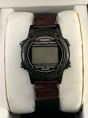 CASIO CHRONOGRAPH Illuminator Digital LW-21 Watch Vintage Black Gray
